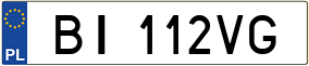 Truck License Plate
